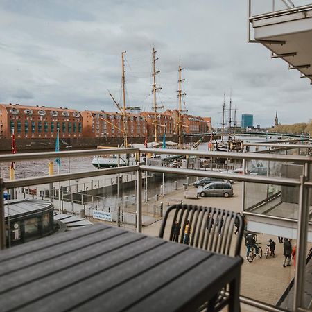 Moderne Wohnung Mit Weserblick Und Uferpromenade Brema Exterior foto